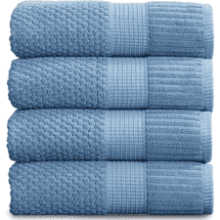 NY Loft Blue Shadow Bath Towels - 4 Pack