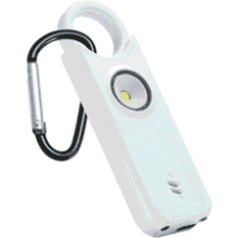 Personal Safety Alarm: 135dB Siren, Rechargeable, LED Strobe