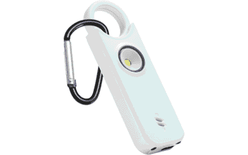 Personal Safety Alarm: 135dB Siren, Rechargeable, LED Strobe