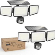 Philips 302 LED Solar Security Lights - 2 Pack