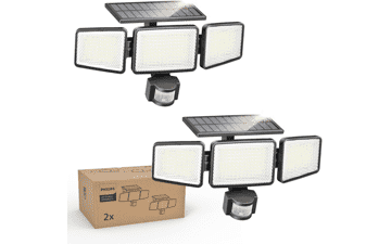 Philips 302 LED Solar Security Lights - 2 Pack