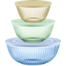 Pyrex Tinted Glass Mixing Bowls