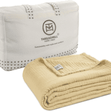 Queen Muslin Blanket: Soft Cotton Gauze - All Season Comfort