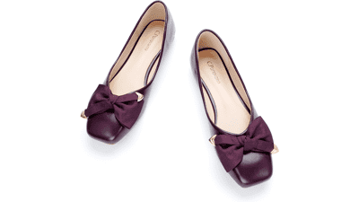 Square Toe Ballet Flats - Women's Dress Shoes