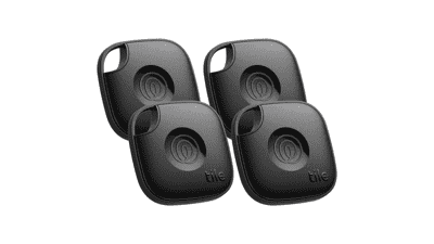 Tile Mate 4-Pack: Bluetooth Tracker for Keys, Bags & More