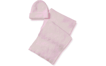 Unisex Faux Mohair Scarf Hat Set