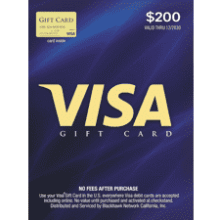 Visa $200 Gift Card
