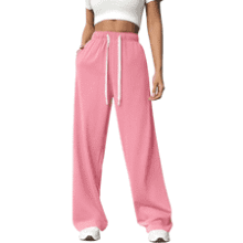 Wide Leg Sweatpants for Women - High Waisted & Baggy