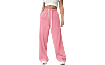 Wide Leg Sweatpants for Women - High Waisted & Baggy