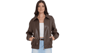 Women's Faux Leather Jacket