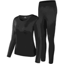 Women's Fleece Lined Thermal Underwear Set