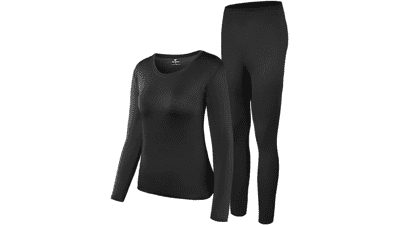 Women's Fleece Lined Thermal Underwear Set