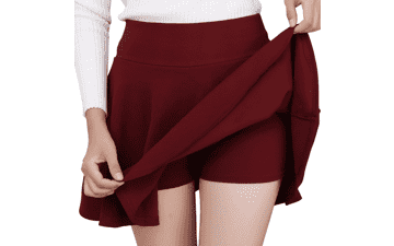 Women's Mini Skater Skirt with Shorts