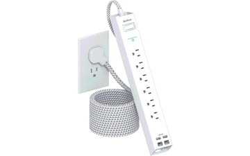 10ft Power Strip Surge Protector