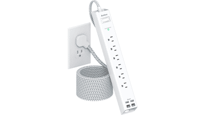 10ft Power Strip Surge Protector