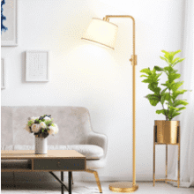 Gold Arc Floor Lamp