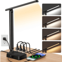 LED Desk Lamp with USB Ports