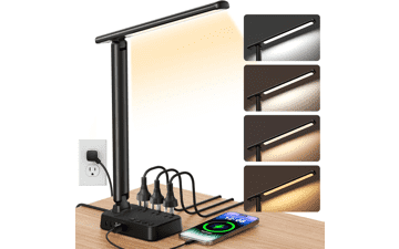 LED Desk Lamp with USB Ports