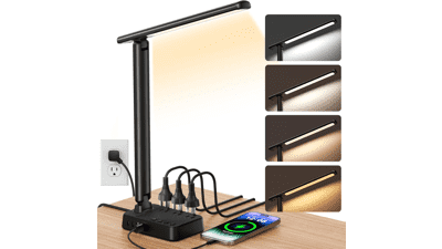 LED Desk Lamp with USB Ports