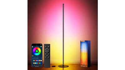 Luckystyle Smart RGB Corner Floor Lamp