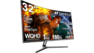 SANSUI 32 Curved Gaming Monitor