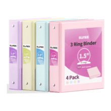 SUNEE 1.5 Inch Binders