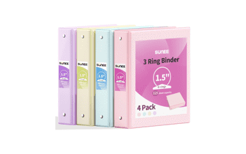 SUNEE 1.5 Inch Binders
