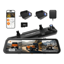 WOLFBOX 4K Mirror Dash Cam