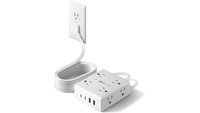 10Ft Extension Cord with USB Ports