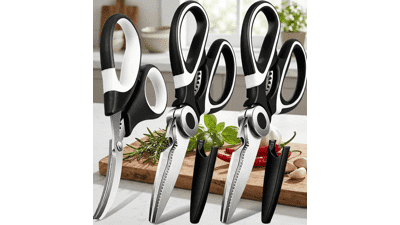 3-Pack Heavy Duty Kitchen Scissors