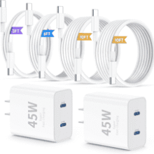 45W Dual Port iPhone Fast Charger