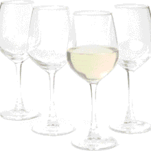 Amazon Basics Wine Glasses 4-Piece Set