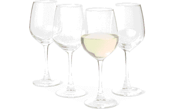 Amazon Basics Wine Glasses 4-Piece Set