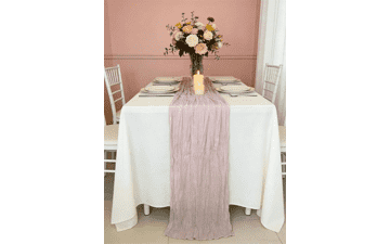 Dusty Pink Cheesecloth Table Runner