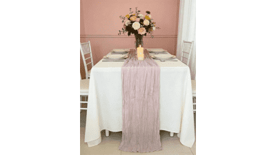 Dusty Pink Cheesecloth Table Runner