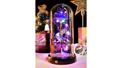 Galaxy Glass Rose Gift for Her