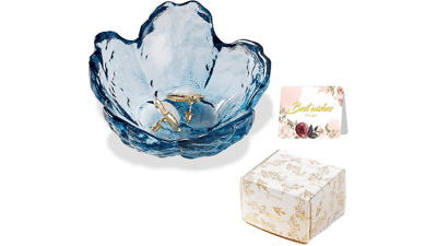 Glass Ring Dish Jewelry Tray