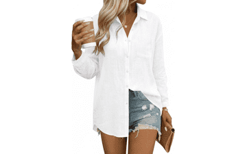 HOTOUCH Linen Cotton Blouses