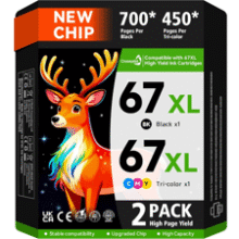 HP 67 Ink Cartridges Combo Pack