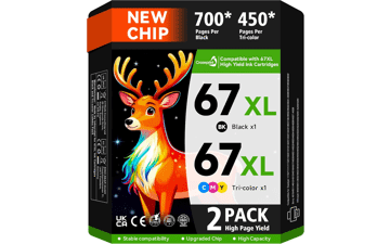 HP 67 Ink Cartridges Combo Pack