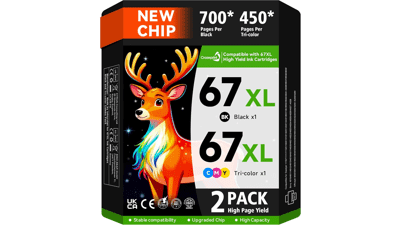 HP 67 Ink Cartridges Combo Pack