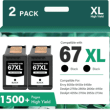HP 67XL Black Ink Cartridges