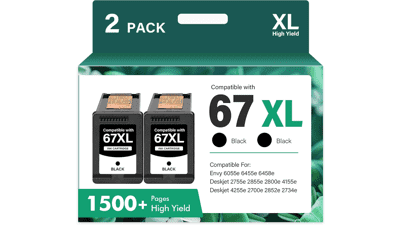 HP 67XL Black Ink Cartridges