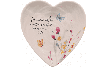 Heart-Shaped Ceramic Trinket Dish