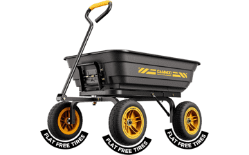 Heavy-Duty 4 Cu.Ft. Garden Dump Cart