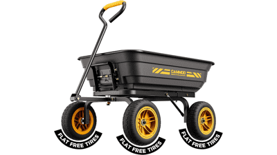 Heavy-Duty 4 Cu.Ft. Garden Dump Cart