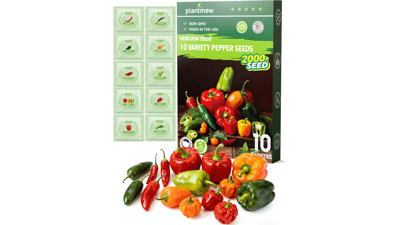 Heirloom Pepper Seeds Variety Pack