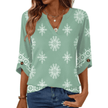 Kistore Women's V Neck Tunic Tops
