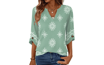 Kistore Women's V Neck Tunic Tops