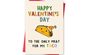 Naughty Taco Valentine's Day Card